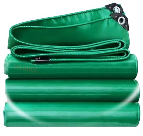 WLRHGl Toldo Reforzado Impermeable, 6 x 8 m Lona Multiusos con Ojales para Terrazas Muebles Jardín Piscina Coche WLR010, Verde