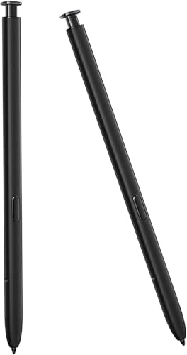 2 Pcs S Pen di Ricambio per Samsung Galaxy S23 Ultra 5G SenzaBluetooth, Penna Stylus Touch per Tutte le Versioni (Nero)