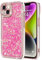 Lafunda for iPhone 14 Case for Womens Girls, Luxury Bling Glitter Diamond Crystal Festival Shiny Case Camera Protection Shockproof Silicone TPU Phone Cover for iPhone 14 6.1, Hot Pink