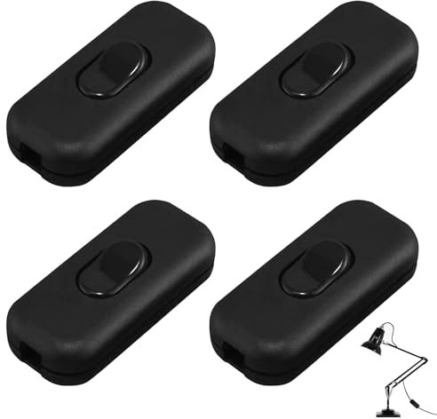 Lot De 4 Interrupteurs Intermédiaires,Lignes D'alimentation 2-3 Fils,Interrupteurs à Cordon,Interrupteurs 230v 2 Pôles 3 Pôles,Interrupteurs à Câble