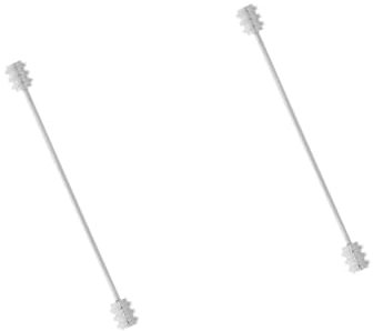 BESPORTBLE 2 Stück Krawattennadel kleiderspange hemdhalter kragennadel Krawattenklammer schlicht krawattenhalter Marine Stellnadel Hemdkragensteg für Herren Kragen bleibt Legierung Silver