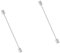 BESPORTBLE 2 Stück Krawattennadel kleiderspange hemdhalter kragennadel Krawattenklammer schlicht krawattenhalter Marine Stellnadel Hemdkragensteg für Herren Kragen bleibt Legierung Silver