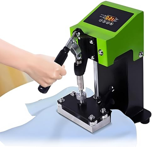 EpyGnom Portable Manual Heat Press Machine 2.4x4.7 Dual Heated Plates Accurate Temperature Control Hot Press Stamping Machine for DIY Crafting and Heat Transfer Sublimation Print