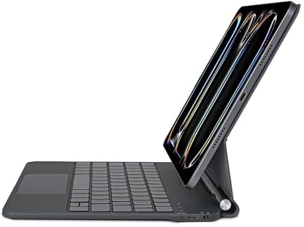 Magic Keyboard pour iPad Pro 13 Pouces (M5 2025 / M4 2024), Étui Clavier pour iPad Pro 13 Pouces, Clavier magnétique Bluetooth, Pavé Tactile, 7 Couleurs, QWERTZ Allemand