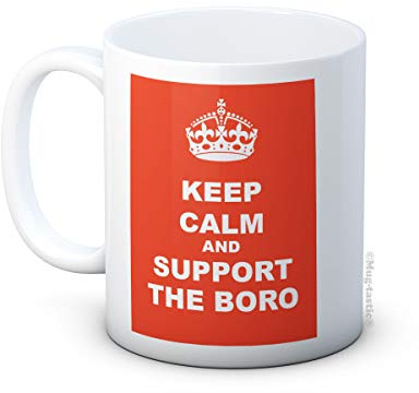 Keep Calm and Support The Boro - Middlesbrough FC Football Club - Ceramic Coffee Mug
