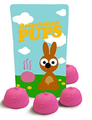 Osterhasen Pups - Marshmallows - Ostergeschenk (Osterhasen Pups groß 40 g)