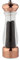 Salt or Pepper Mill Copper & Acrylic, Durable Ceramic Grinding Mechanism Scandinavian BPA Free 6 cm x 6 cm x 21 cm
