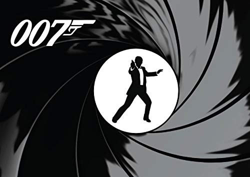 Spectre #3 A4 Unframed Spy Film James Bond Cinema Movie Star Logo Black and White Poster Famous Daniel Craig Actor 007 Picture Bedroom Artwork Print Photo Wall Decoration Reprint