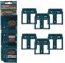 StealthMounts Akkuhalter für Makita 18v | Kabellose Akkuhalterung für Makita 18v Elektrowerkzeuge | 6er Pack | Blau Akku-Organizer für Makita 18v