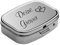 Schmalz® Personalisierte Pillendose mit Klappdeckel, 2-Fächer, Silber, Tragbar, Geschenkverpackung