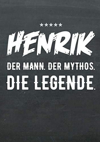 Buch-Kalender 2021 im Format A5 - Henrik, der Name, das Geschenk - Henrik, der Mann, der Mythos, die Legende: Kalenderbuch, Terminplaner und ... alle mit dem Namen Henrik, 1 Woche = 2 Seiten