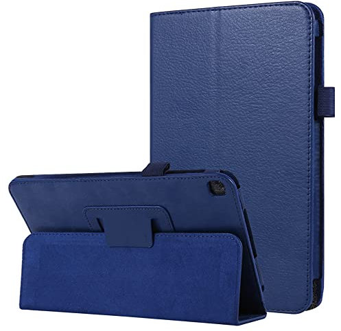 KYVIAUM Case for Galaxy Tab A 8.0 2019 Without S Pen Model T290, Slim Premium Leather Folding Stand Cover Case for Samsung Galaxy Tab A 8.0 Inch 2019 Tablet (Model SM-T290/SM-T295) - Dark Blue