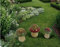 Unibos Ceramic Mushrooms Toadstools Glazed Potter Garden Decoration Ornaments Pack of 3