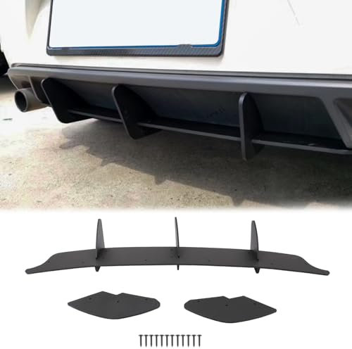 Für Golf 6 GTI 2010-2013 ABS-Material Heckstoßstange Diffusor, Hecklippe Diffusor Schutz Untere Stoßstange Lip Spoiler Body Kit
