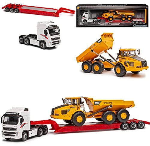 Cararama Volvo FH12 mit Kipper Volvo A40D LKW 1/87 Modell Auto