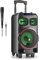 NGS Wild Dub Zero - Haut-Parleur Portable 120W Compatible Bluetooth et True Wireless Stereo, Subwoofer 8 + Double Tweeter 3 (Micro SD/USB/AUX in/), Roues, Couleur Noire