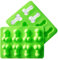 Bac a Glacon drole Moule, Silicone Rigolo Moule a Glacon, Faites vos Propres Glaçon pour Whisky, Fête, Anniversaire (Vert)