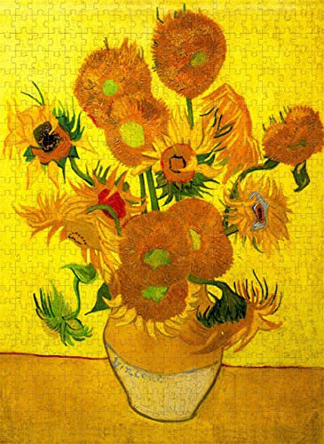 Adult Jigsaw 1000 Piece Jigsaw Van Gogh Sunflower Puzzle Game Gift