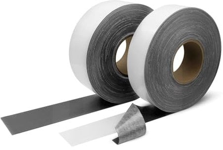 Selbstklebendes EPDM Fugenband als Montagehilfe - schwarzes Dichtungsband für Fassadenprofile | Stärke 0,8mm / Länge 25m (100mm)