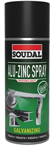 Soudal Lot de 3 sprays de zinc à séchage rapide - Protection contre la corrosion - Pour fer, acier et métaux - Mat / brillant - 400 ml - Brillant