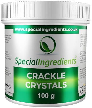 Special Ingredients Crackle Crystals Popping Candy, 100 g | Knallbrause Knisterzucker für Kuchen, Mousses, Eiscremes, Sorbets, Gelees, Cupcakes, Patisserie, Desserts und Cocktails
