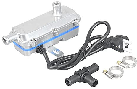 JUFUM 220 V Standheizung 2000 W Wassertankheizung Motor VorwäRmer für 1.8L-2.5L Auspuff Boote Camping EU Stecker