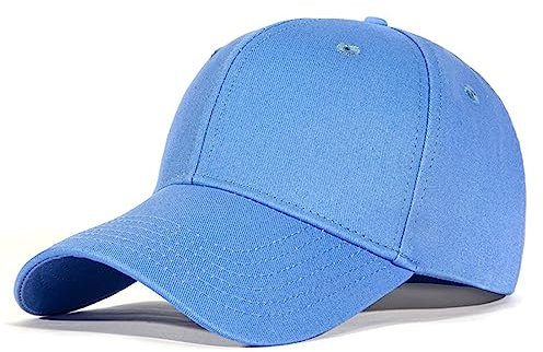FIFTHAVE Basecap Herren & Damen,Unisex Baseball Cap Sommer Kappe Verstellbar Basecap Sonnenschutz Baseballkappen Sports Cap Baumwolle Baseballmütze Classic Outdoor Baseball Hüte,Cowboy Blau