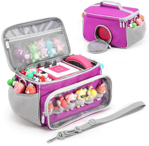 Seracle Tragetasche Hülle für Tonies Toniebox Starter Set und Tonies Figur, Kopfhörer, Ladestation und Sonstiges Zubehör (lila)