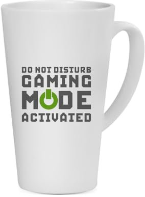 Gamer Gift, Video Games, DND Gaming Mode Activated, Geek Gaming Lover Gift, Coffee Mug, Latte Mug. (17 oz)