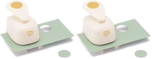 Vaessen Creative 21436-017 Craft Paper Punch Circle Motive Puncher, Multi-Colour, Small (Pack of 2)