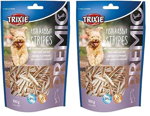 Trixie 31547 Premio Fish Rabbit Stripes, 100 g (Packung mit 2)
