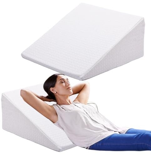 TANYOO Keilkissen Lesekissen mit Memory Schaum für Bett und Sofa Als Beinkissen oder Rückenkissen, Matratzenkeil für Reflux Kissen, Matratzenerhöhung