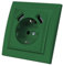 Enchufe de pared con enchufe empotrable USB,2 enchufes USB,Enchufe de pared interior 250V AC 16A,Enchufe de tierra más verde EP-10