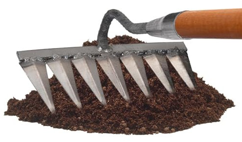 Rastrello Per Diserbo - Rastrello Giardino Metallo Rastrello, 7 Denti 32mm Rastrello Per Foglie, Zappa Diserbo Rastrello, Rastrello Diserbo, Rastrello Da Diserbo Zappa Per Erbacce Allentamento