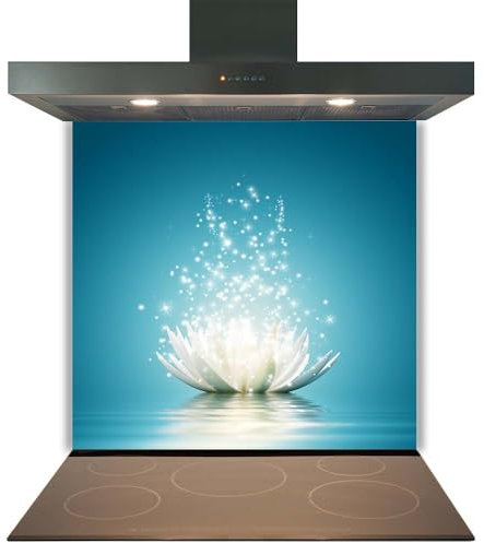 Printed Toughened Glass Splashback for Kitchen, Tempered Heat Resistant Glass Splashbacks for Cookers (Design 2011, 60 x 80cm)
