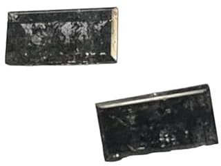 Salt And Pepper-Diamant, natürlicher 4,5 x 2,4 mm Baguette-Diamant, passendes Paar facettierter klarer schwarzer Baguette-Diamanten für Ring, 2 Stück – PPKJ112, ca. 4,5 x 2,4 mm, Höhe (mm): 1,4 mm