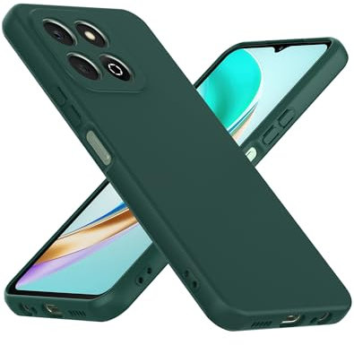 Cresee Case for Honor X6b, TPU Silicone Phone Case with Camera Protection Soft Interior Slim Fit Flexible Thin Back Cover for Honor X6b, Green