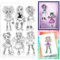 GLOBLELAND Klare Stempel „Witchcraft Lady“ Für Scrapbooking Magische Silikonstempel „Witchcraft“ Halloween Zauberer Transparenter Stempel Für Kartengestaltung DIY Prägung Journaling