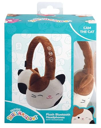 WONDEE - SQUISMALLOWS Cuffie in morbido e morbido peluche per ragazze e ragazzi - Regali originali per ragazze/ragazzi 7, 8, 9, 10, 11, 12, 13, 14, 15 anni, Cuffie per bambini senza fili Bluetooth