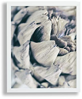 VO design Holzrahmen Benno für Bild 48x68cm Weiß Matt mit Acrylglas | Bruchsicheres 1mm Acrylglas klar und 2,5mm weiße MDF-Rückwand