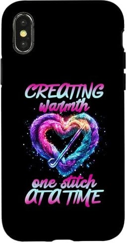 Creating Warmth One Stitch at a Time Case for iPhone X/XS