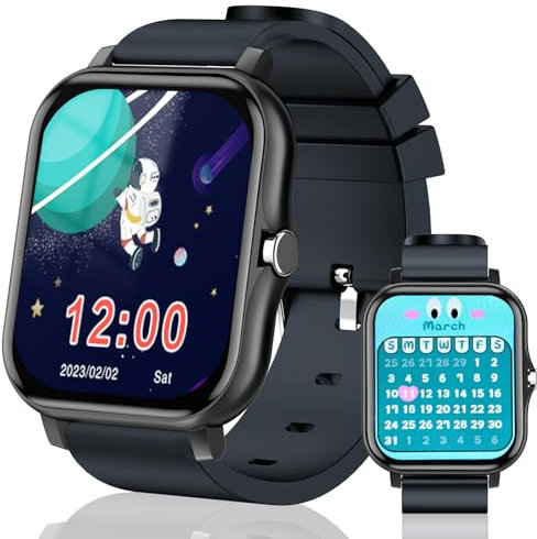 Reloj Inteligente Niño, Smartwatch Niños con 14 Juegos, Podómetro, Despertador, Monitor de Sueño, Pulsera Actividad Niños, 20 Modos Deportivos, Regalo Juguetes Niña Niño 4 5 6 7 8 9 10 11 12 años
