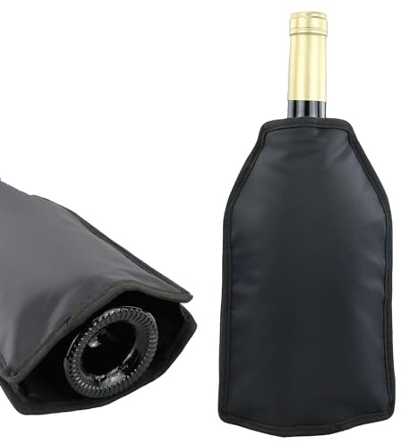 Weinkühler Sektkühler Hülle Manschetten Flaschenkühler Kühlmanschette für Wein, Champagner, Flaschen, Wasserabweisender Stoff