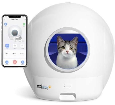 Litière autonettoyante connectée - Maison de Toilette pour Chat eziclean® CATBOT K10i