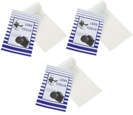 NIYANGLE 50sheets Glasses Lens Cleaning Wipes Books of Lens Wipes Paper for Camera Eyeglass Screen Efficient Cleaning for Fingers Dust Oil