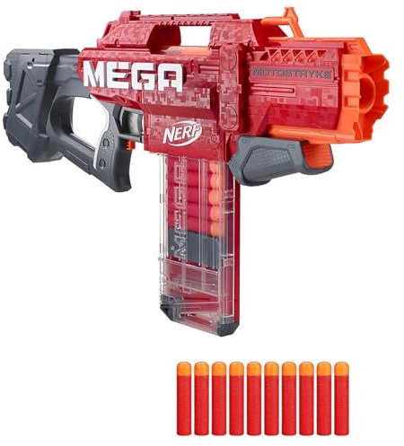 NERF - N-Strike Elite Mega MotoStryke - Spielzeugblaster inkl. 10 Darts & 10 Extra-Darts