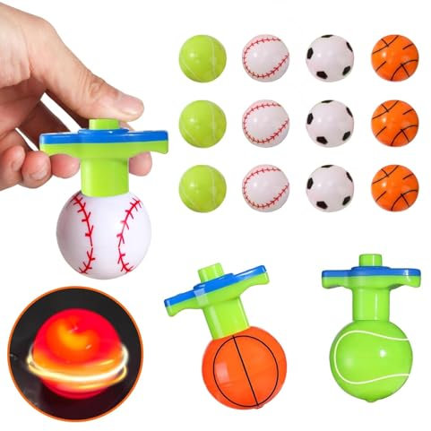 15 Stücke Kreisel für Kinder Kreiselspielzeug LED-Gyroskop mit Griffen, kreisel für Kinder, kreisel, Lustige Klassenzimmer-Belohnung