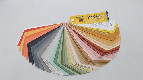 Carta de Colores para Fachadas, Muestrario de Tonos Pasteles y Neutros, Guía de Pintura Exterior