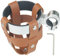 SUPVOX 1 Set Portaborraccia per Bici PU Vintage per Manubrio Accessorio Decorativo per Completo con Chiave e Rete