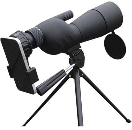 25-75x60 HD Spektiv Leistungsstarkes Monokular Zoom Teleskop Prisma Wasserdicht for Vogelbeobachtung Zielschießen Camping(with Tripod and Clip)